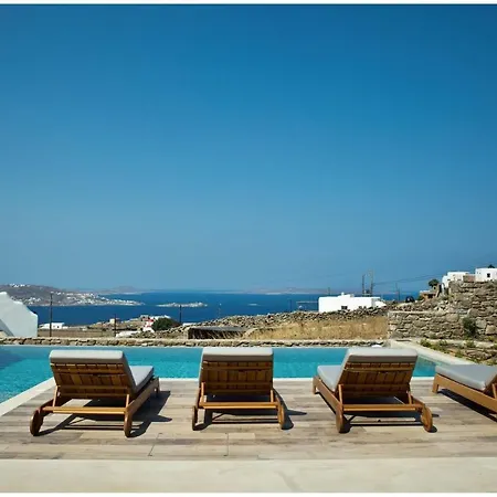 וילה Luxury Mykonos La Isla Bonita Private Gym Private Pool 5 Bedrooms Sea View