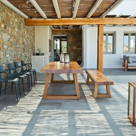 Luxury Mykonos La Isla Bonita Private Gym Private Pool 5 Bedrooms Sea View וילה *